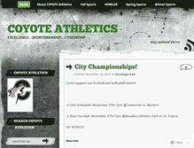 Tablet Screenshot of centennialcoyoteathletics.com
